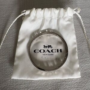 Coach Silver and Black Bangle